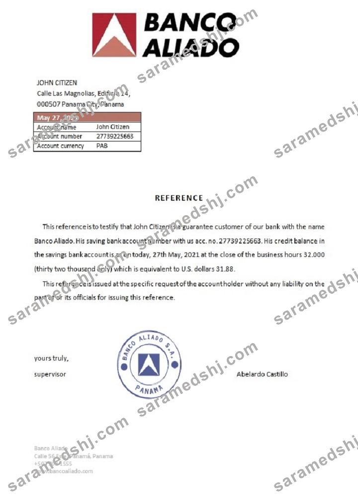 Panama_Banco Aliado_reference